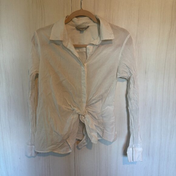 ALL SAINTS Sirena Shirt, Chalk White, Size Small - Picture 4 of 6